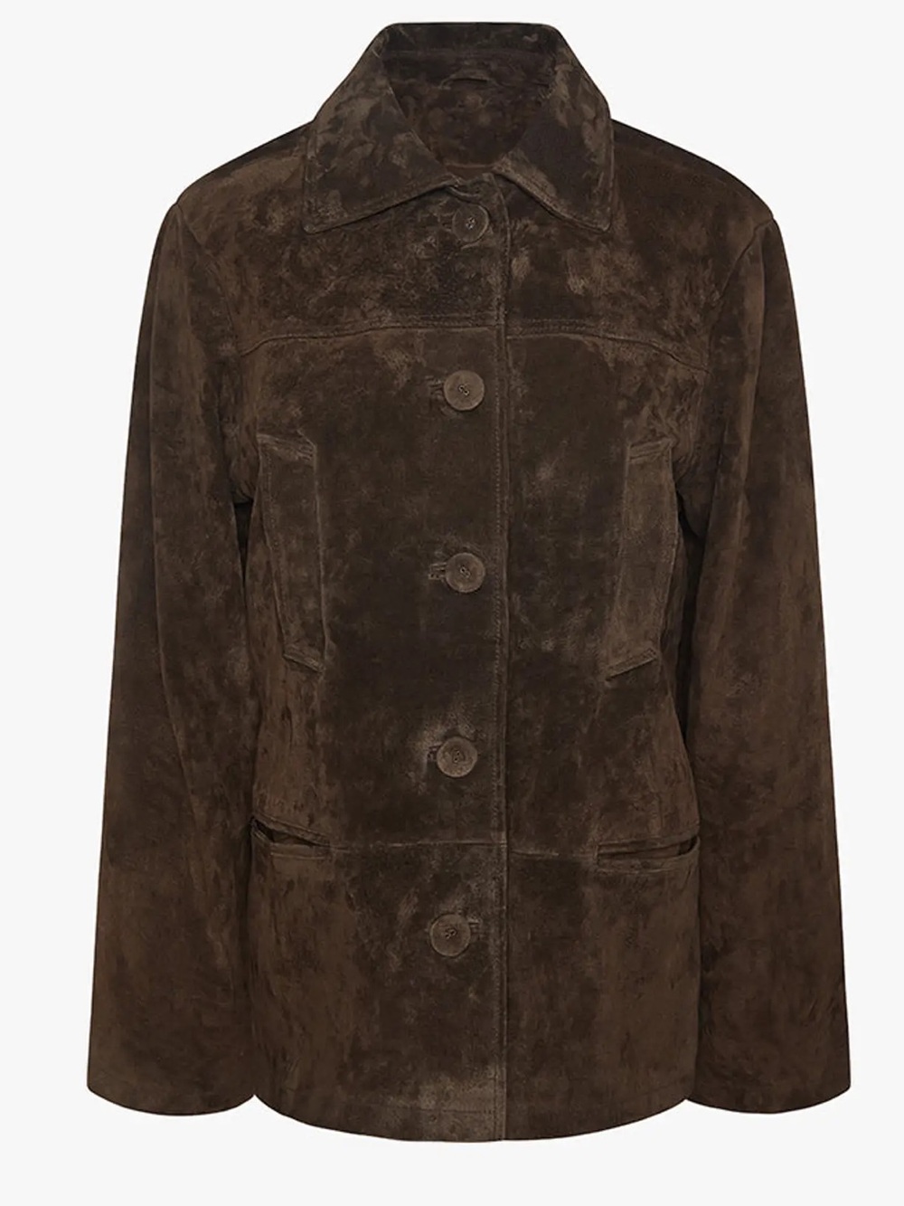 We Wore What Suze XS Premium Suede Button Front Jacket NWT - Picture 3 of 8